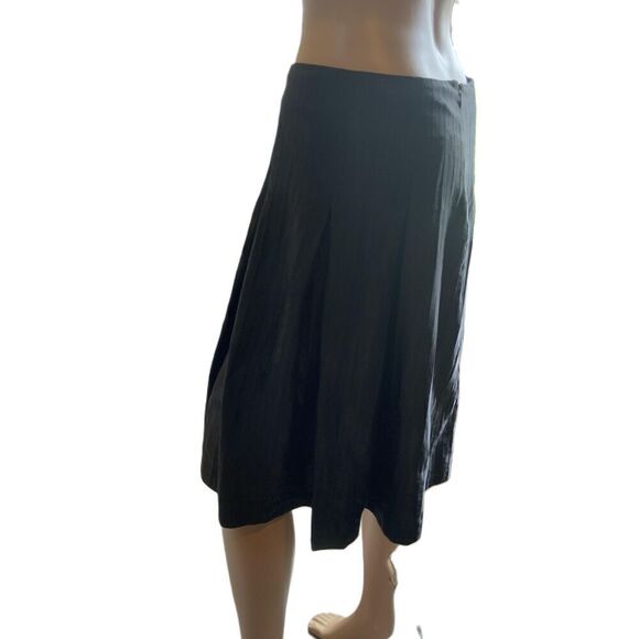Mossimo Black Knee-Length Pleated Elastic Waistband Fairy Grunge Skirt Size 2 - Picture 8 of 13